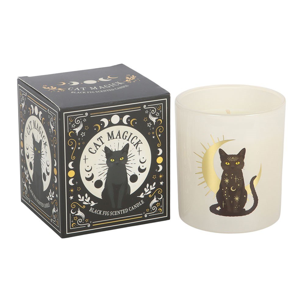 Something Different - Black Cat Magick Black Fig Bougie Parfumée - Noir
